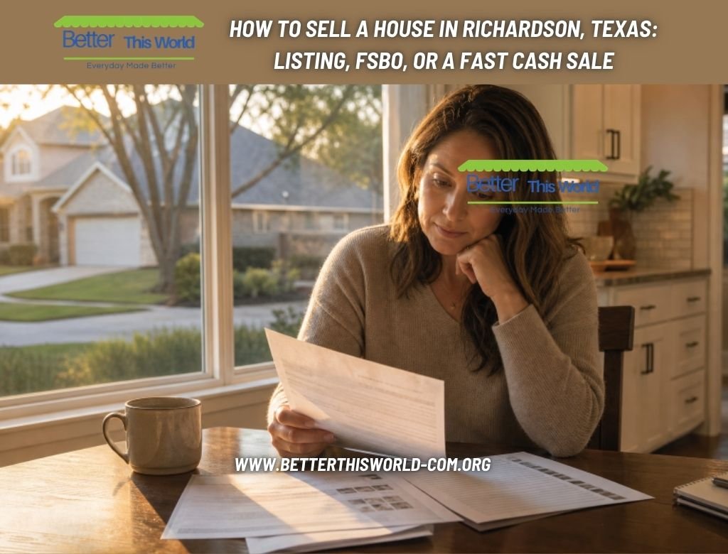 How to Sell a House in Richardson, Texas: Listing, FSBO, or a Fast Cash Sale