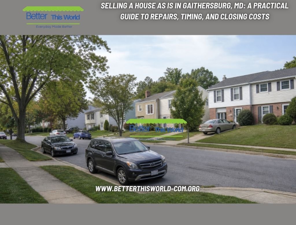 Selling a House As Is in Gaithersburg, MD A Practical Guide to Repairs, Timing, and Closing Costs