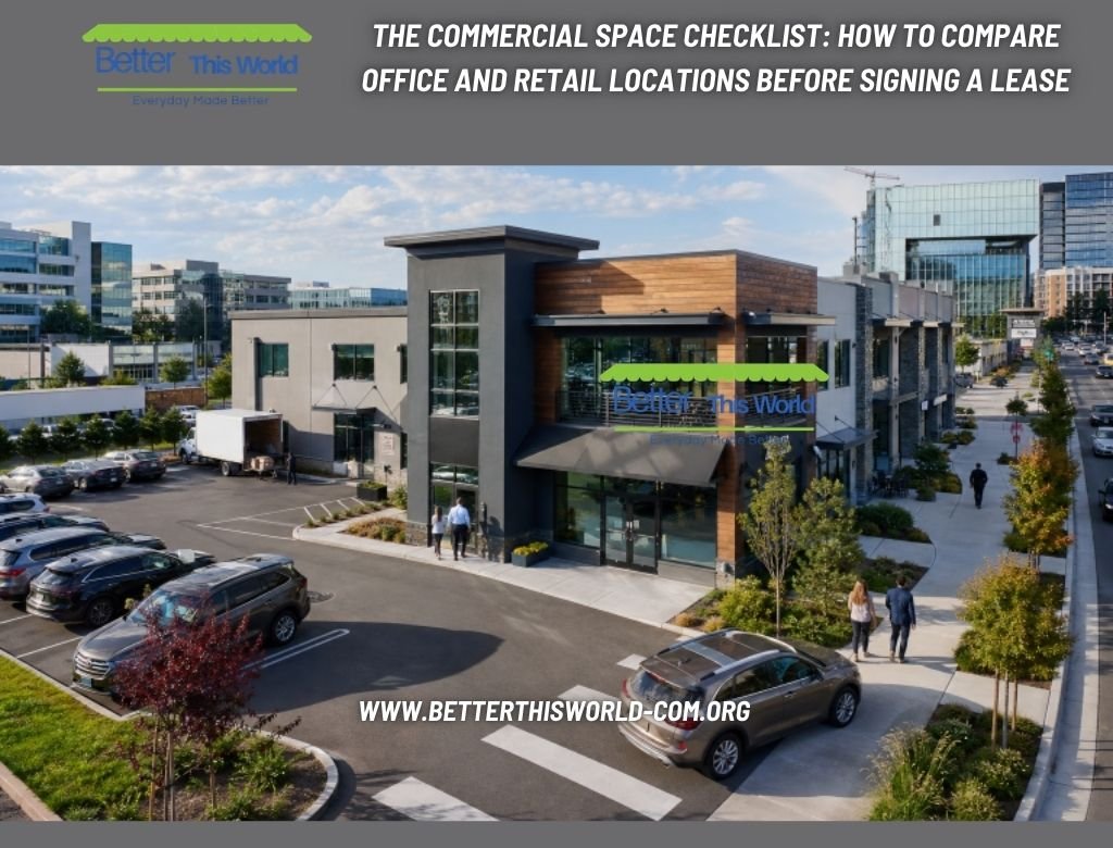 The Commercial Space Checklist How to Compare Office and Retail Locations Before Signing a Lease